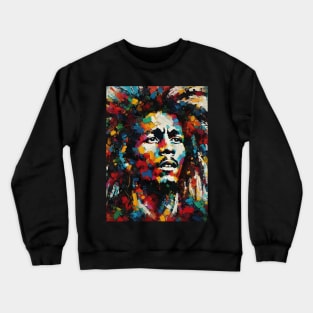 Legend of Reggae in Basquiat Painting Style Crewneck Sweatshirt